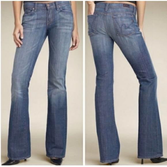 Citizens of Humanity Ingrid Stretch #002 Low Waist Flare Jeans Y2K - Picture 1 of 10